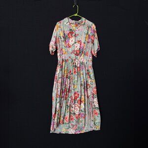 Vintage (Brand Unknown) Size Medium Floral Dress